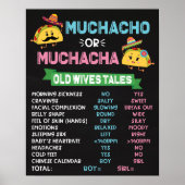 Muchacho oder Muchacha Taco Gender Reveal Party-Ze Poster (Vorne)