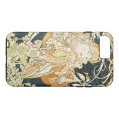 Mucha's Femme a la Marguerite Case-Mate iPhone Hülle (Rückseite (Horizontal))