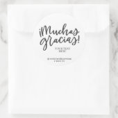 Muchas Gracias Aufkleber (Tasche)