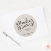 Muchas Gracias Aufkleber (Umschlag)