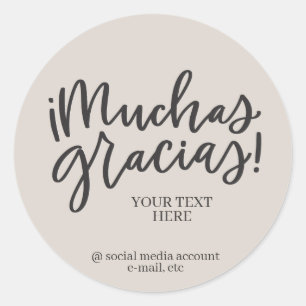 Muchas Gracias Aufkleber