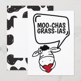 Muchas Gracias Cow dachte vielen Dank an Funny Dankeskarte