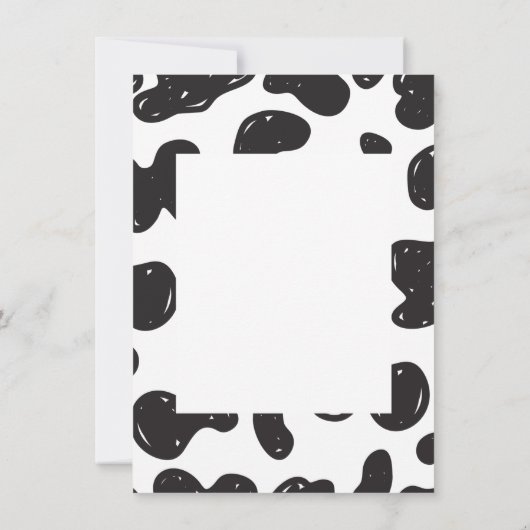 Muchas Gracias Cow dachte vielen Dank an Funny Dankeskarte (Rückseite)