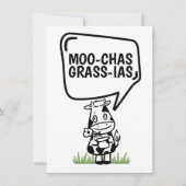 Muchas Gracias Cow dachte vielen Dank an Funny Dankeskarte (Vorderseite)