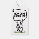 Muchas Gracias Cow dachte vielen Dank an Funny Geschenkanhänger (Vorderseite)