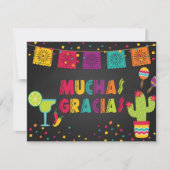 Muchas Gracias Danke Karte - Blk (Vorderseite)