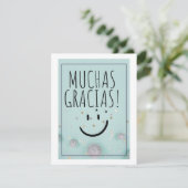 MUCHAS GRACIAS FEIERTAGSKARTE (Stehend Vorderseite)