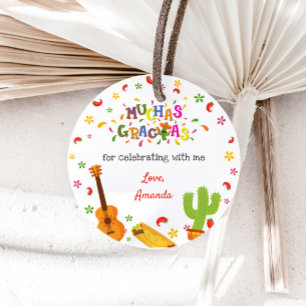 Muchas Gracias Mexican Birthday Vielen Dank Tag Geschenkanhänger