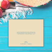 Muchas Gracias Mexican Serape Spanish Wedding Dankeskarte