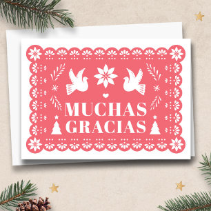 Muchas Gracias Papel Picado Weihnachten Vielen Dan