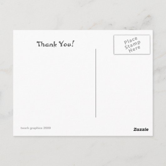 Muchas Gracias Postkarte (Rückseite)