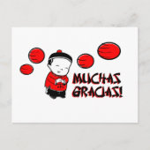 Muchas Gracias Postkarte (Vorderseite)