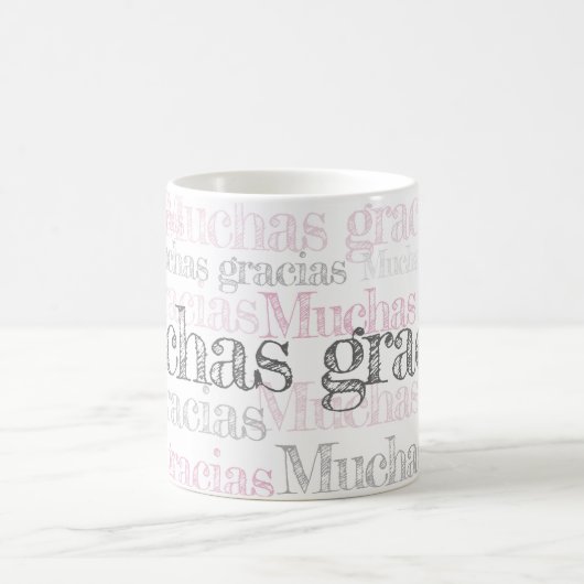 Muchas gracias/Spanisch dankt Ihnen zu höhlen Kaffeetasse (Mittel)
