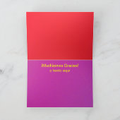 Muchísimas Gracias Dankeskarte (Innenseite)