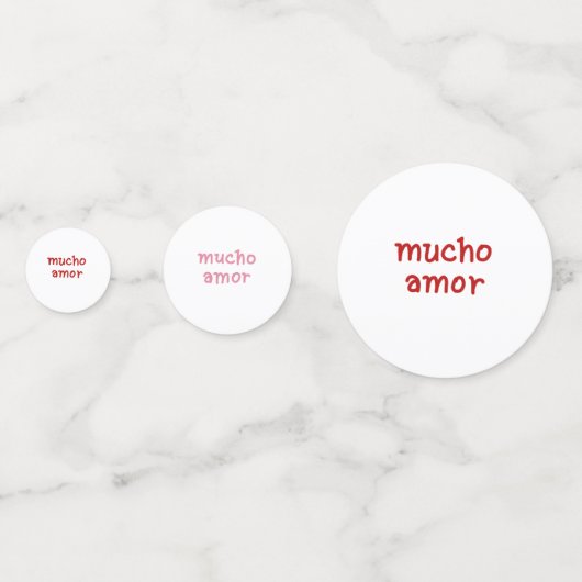 MUCHO AMOR KONFETTI (Vorderseiten)