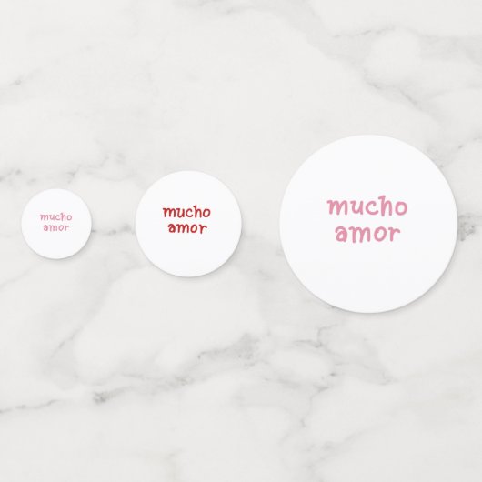 MUCHO AMOR KONFETTI (Rückseiten)