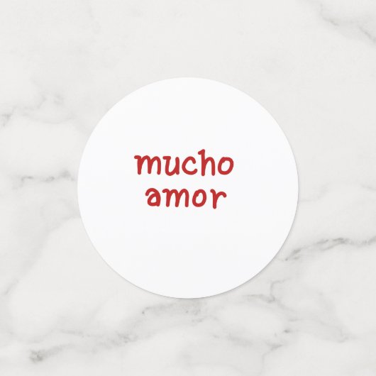 MUCHO AMOR KONFETTI (Klein Vorderseite)