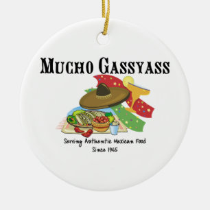 Mucho Gassyass Mexikaner-Nahrung Keramik Ornament