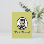 Mucho Mustacho - Zapata Postkarte (Stehend Vorderseite)
