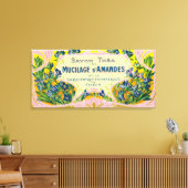 Mucilage D'Amandes Soap LabelParis, Frankreich Leinwanddruck (Insitu (Wohnzimmer))