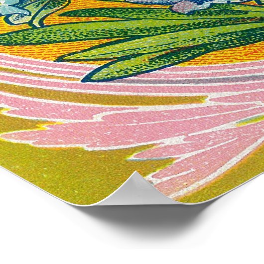 Mucilage D'Amandes Soap LabelParis, Frankreich Poster (Ecke)