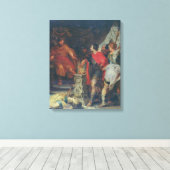 Mucius Scaevola vor Lars Porsena, c.1618-20 Leinwanddruck (Insitu (Holzboden))