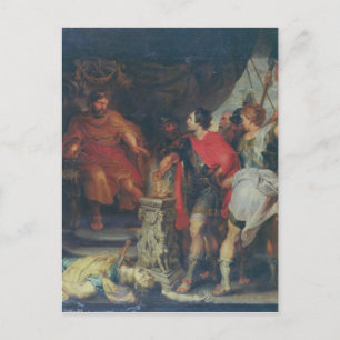 Mucius Scaevola vor Lars Porsena, c.1618-20 Postkarte