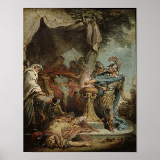 Mucius Scaevola vor Porsenna Poster (Vorne)