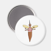 Mücke Magnet (Vorderseite/Rückseite)