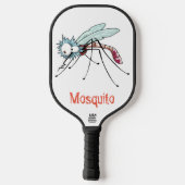 Mücken Cartoon Pickleball Schläger (Rückseite)