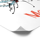 Mücken Cartoon Poster (Ecke)