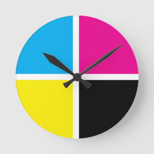 mücken runde wanduhr