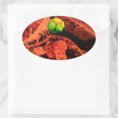 Mückenforscherin Ovaler Aufkleber (Tasche)