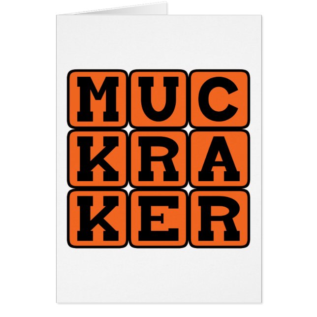 Muckraker, reformorientierter Journalist (Vorne)