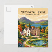 Muckross House Irland Postkarte (Vorne/Hinten)