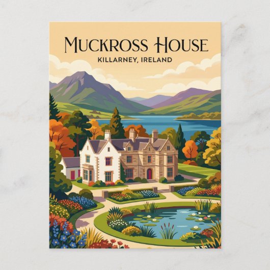 Muckross House Irland Postkarte (Vorderseite)