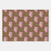 Mud Bath Piggy Schnauze Wrapping Paper Sheets Geschenkpapier Set (Vorderseite 2)