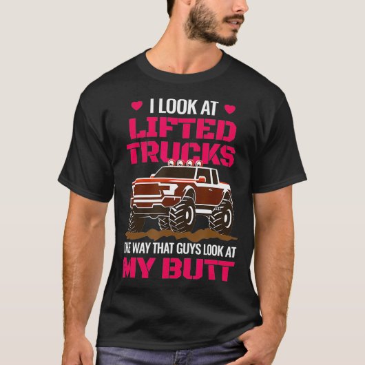 Mud Bogging Mudding hob Lkw Frauen auf T-Shirt (Vorderseite)