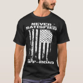 Mud Bogging Mudding USA Flag Patriotic T-Shirt (Vorderseite)