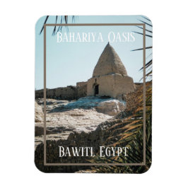 Mud Brick Gebäude, Bahariya Oasis, Ägypten Magnet