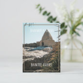 Mud Brick Gebäude, Bahariya Oasis, Ägypten Postkarte (Stehend Vorderseite)