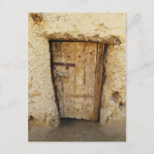 Mud Brick House mit alter Door Siwa Oasis, Ägypten Postkarte