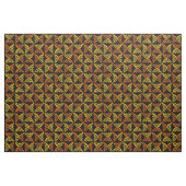 Mud Cloth Style 080215 - Amber und Orange auf Schw Stoff (Yard (91,4 cm))