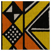 Mud Cloth Style 100215 - Amber und Orange Stoff (Nahaufnahme)