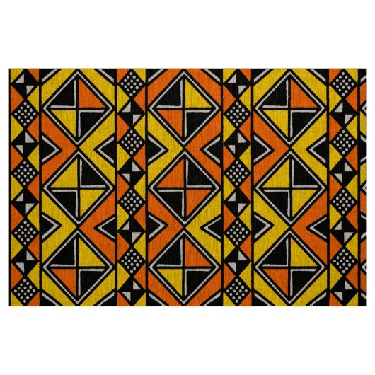 Mud Cloth Style 100215 - Amber und Orange Stoff (Fat Quarter (45,7 x 55,9 cm))