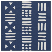 Mud Cloth Style Pattern 01 - Indigo Style Stoff (Nahaufnahme)