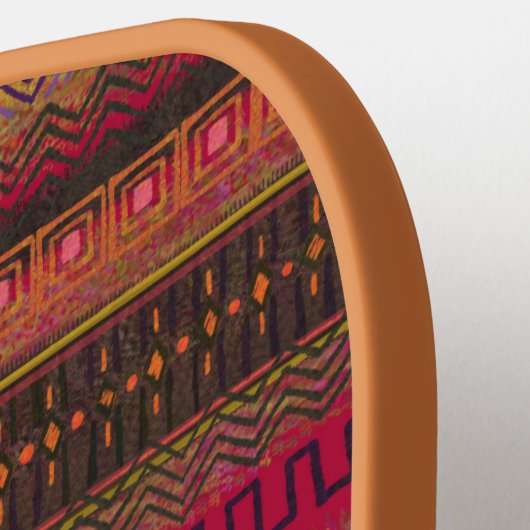 Mud Cloud Pattern Afrikanisch Inspiriert schön Pickleball Schläger (Linke Seite)