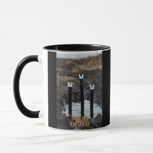 Mud Diver black combo mug 2 sided Tasse (Links)