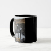 Mud Diver schwarze Kombitasse 2-seitig Tasse (Vorderseite Links)