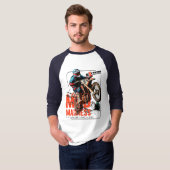 Mud Madness | Herren-3/4-Sieb-Raglan T-Shirt (Vorne ganz)